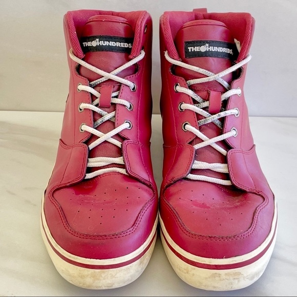 The Hundreds Other - The Hundreds vintage 1980s red leather high top sneakers Men’s 10